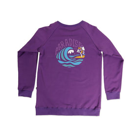 BOYS RAGLAN CREW - Violet