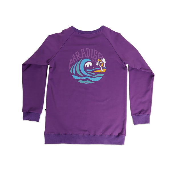 BOYS RAGLAN CREW - Violet