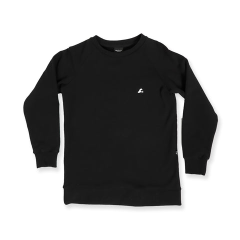 BOYS EXPLORER RAGLAN CREW - Black
