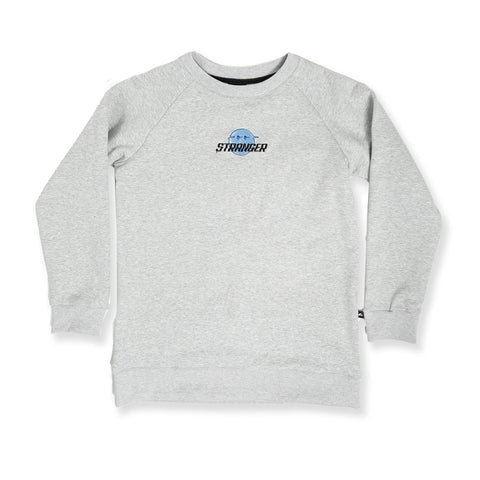 BOYS SMILEY RAGLAN CREW - Greymarle