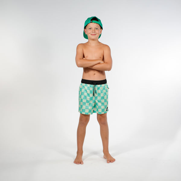 KERMIT BOARD SHORT - Green Check