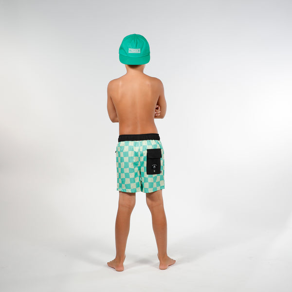 KERMIT BOARD SHORT - Green Check