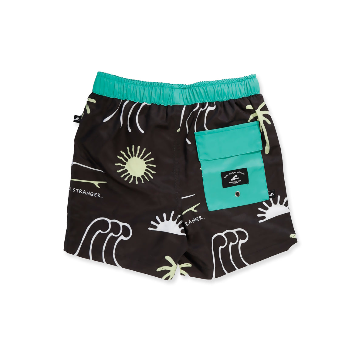 OCEAN BOARD SHORT - Black Green