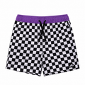 GRID BOARD SHORT – Black White Check