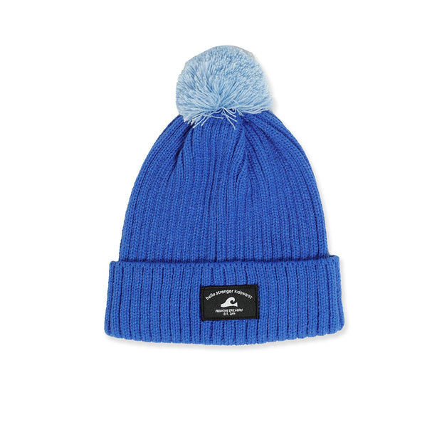 POM POM BEANIE - Blue