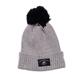 POM POM BEANIE - Grey