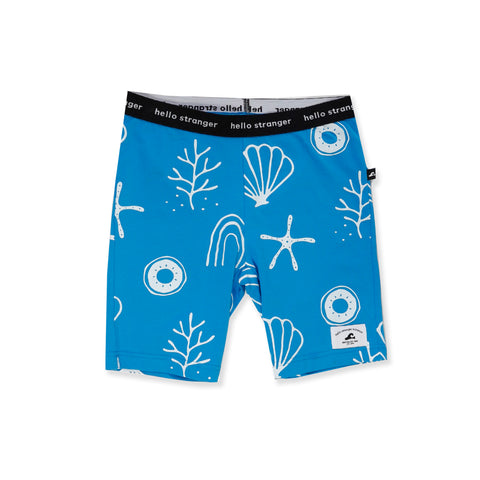 GIRLS BIKE TIGHTS - Blue Shell