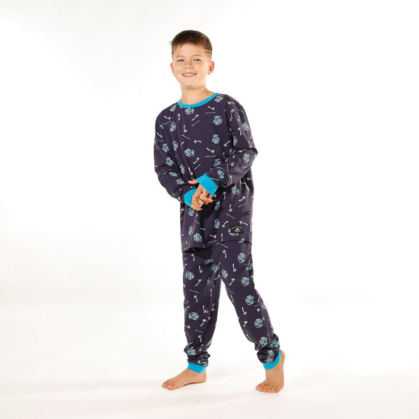 BOYS WINTER PJS - Blue