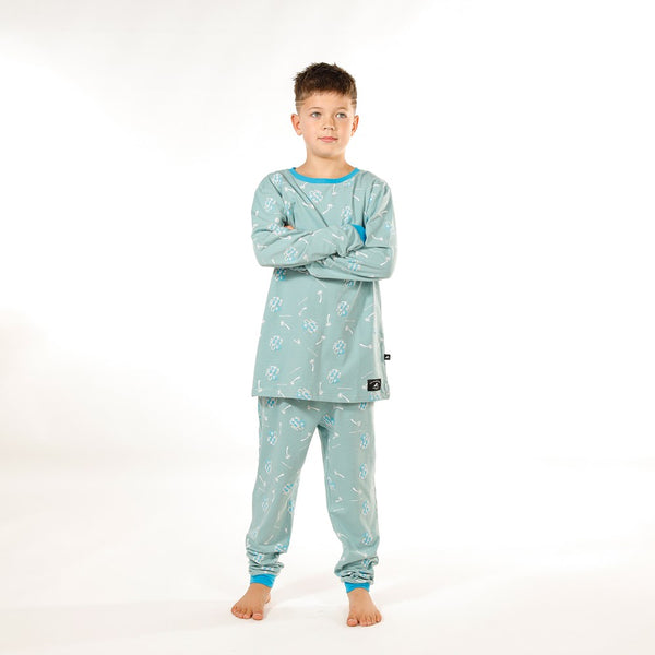 BOYS WINTER PJS - Sage