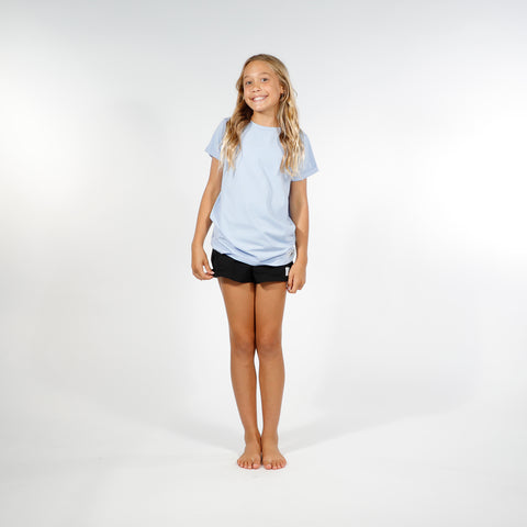 GIRLS SS CLASSICS TEE - Purple Blue
