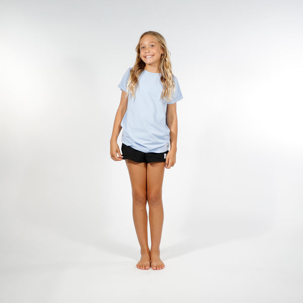GIRLS SS CLASSICS TEE - Purple Blue