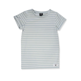 GIRLS SS CLASSICS TEE - Blue Stripe