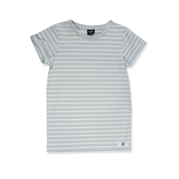 GIRLS SS CLASSICS TEE - Blue Stripe