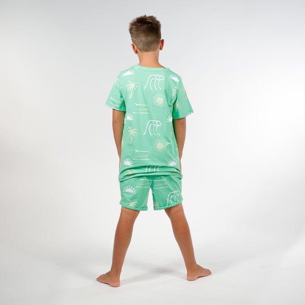 BOYS SUMMER PJS - Green
