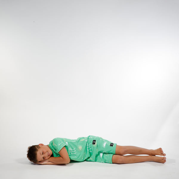BOYS SUMMER PJS - Green