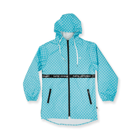 GIRLS RAINY DAYS JACKET – Turquoise Check