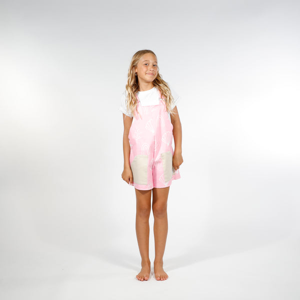 GIRLS OVERALL - Pink Oat