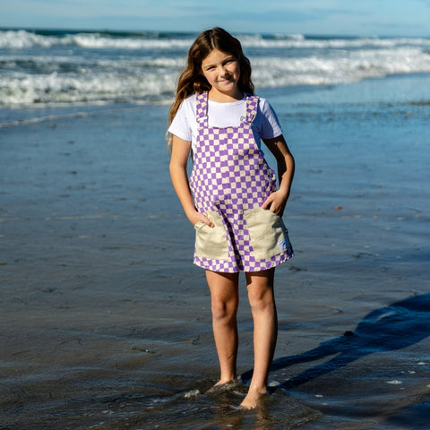 Overalls - Oat Purple