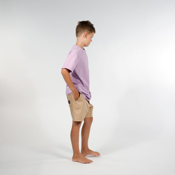 WALK SHORT - Tan Twill