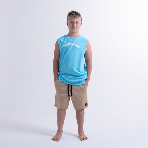 Twill Walk Shorts - Tan