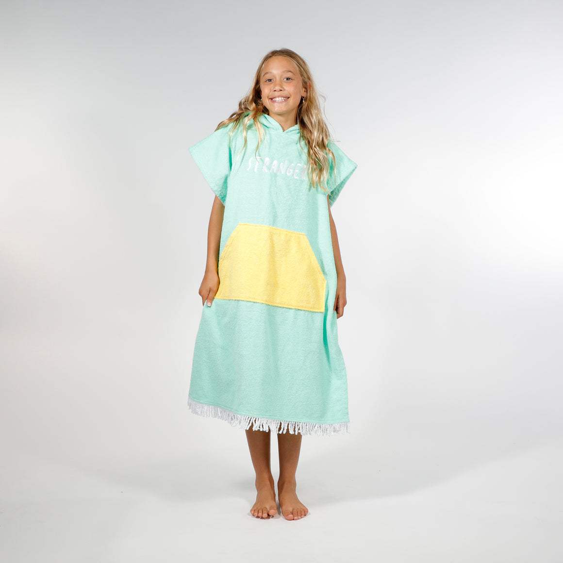 PONCHO TOWEL - Mint Yellow