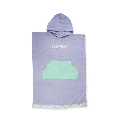 PONCHO TOWEL - Light Purple Mint