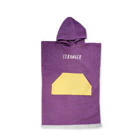 PONCHO TOWEL - Purple Yellow