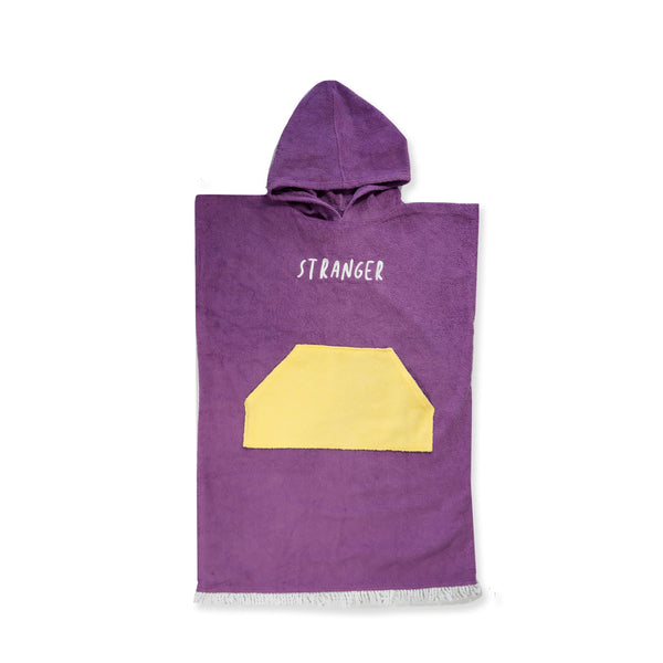 PONCHO TOWEL - Purple Yellow