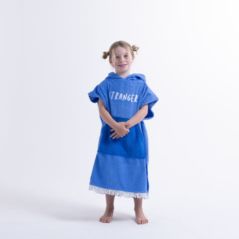 PONCHO TOWEL - Blue
