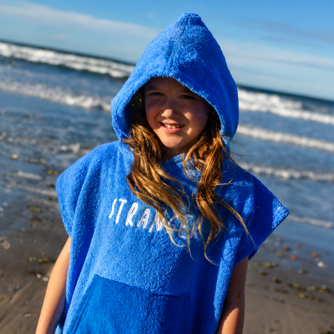PONCHO TOWEL - Blue