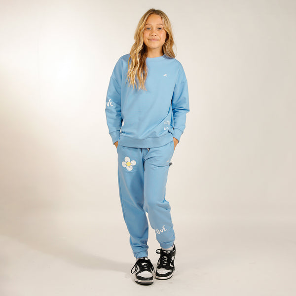 GIRLS SUNSET TRACK PANT - Cornflower