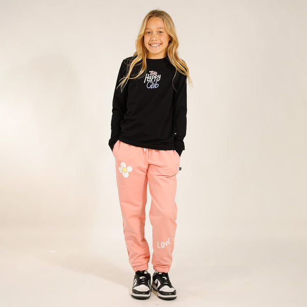 GIRLS LS TEE - Black