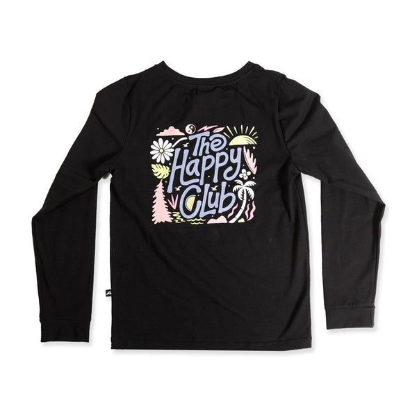 GIRLS LS TEE - Black