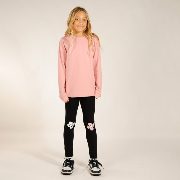 GIRLS LS CLASSICS TEE - Dark Pink