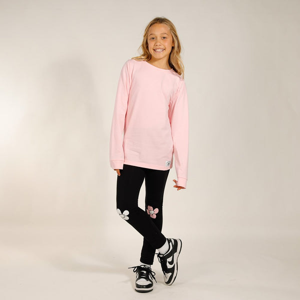 GIRLS LS CLASSICS TEE - Light Pink