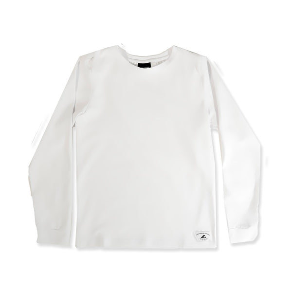 GIRLS LS CLASSICS TEE - White