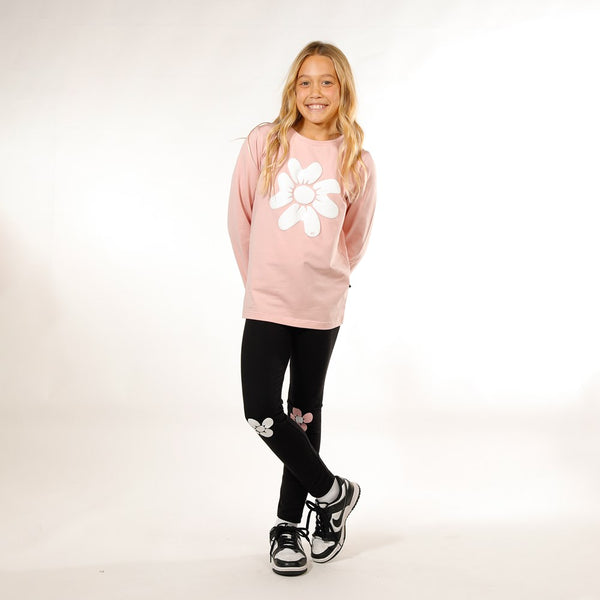 GIRLS LS TEE - Dusty Pink