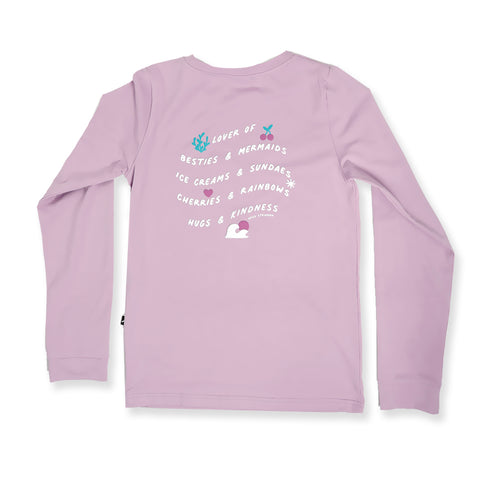 GIRLS BESTIES LS TEE – Purple