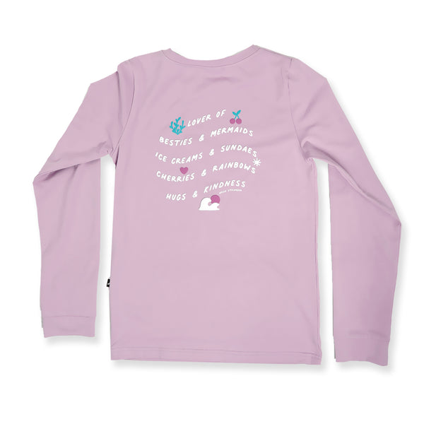 GIRLS BESTIES LS TEE – Purple