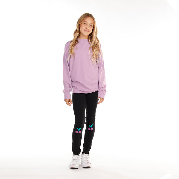 GIRLS BESTIES LS TEE – Purple
