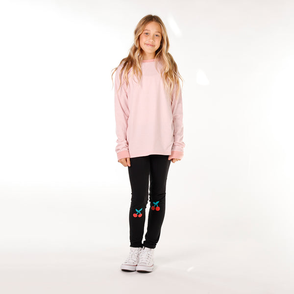 GIRLS LS CLASSICS TEE – Pink Stripe