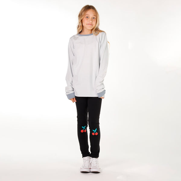 GIRLS LS CLASSICS TEE – Blue Stripe