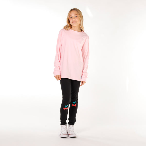 GIRLS LS CLASSICS TEE – Pale Pink