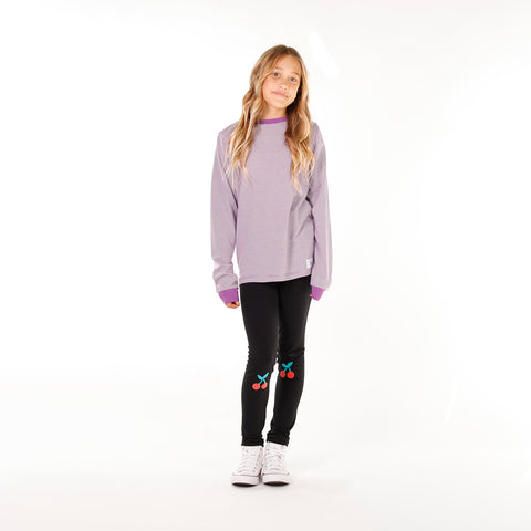 LS CLASSICS TEE – Purple Stripe