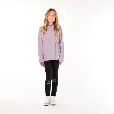 LS CLASSICS TEE – Purple Stripe