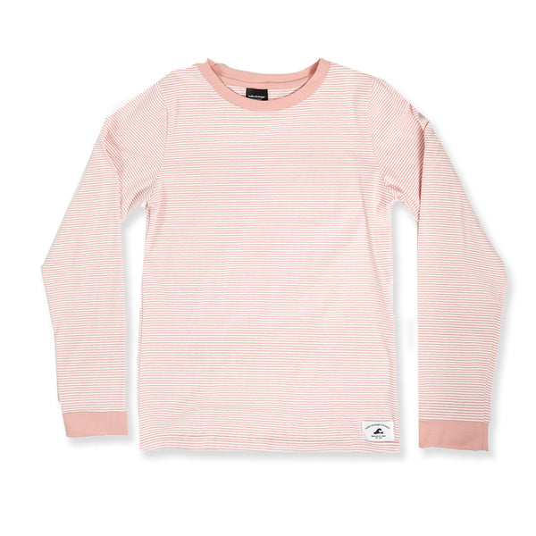 GIRLS LS CLASSICS TEE – Pink Stripe