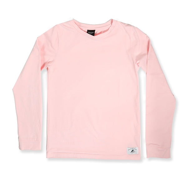 GIRLS LS CLASSICS TEE – Pale Pink