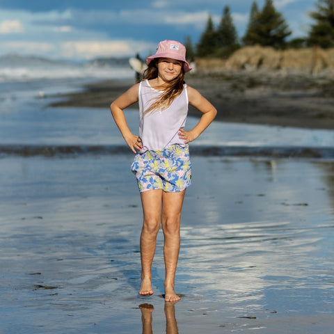 Palm Days Singlet - Lilac