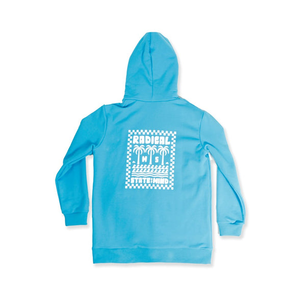 BOYS POCKET HOOD - Bright Blue