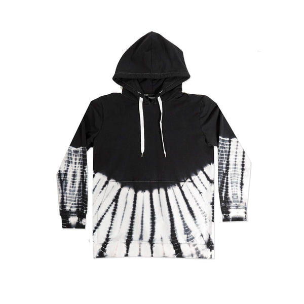 BOYS POCKET HOOD - Black Dye